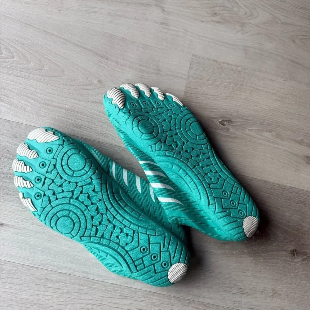 Peak Footwear EcoStep Wide Foot Healthy nonslip barefootshoes9/9.5 Turquoise Nwt